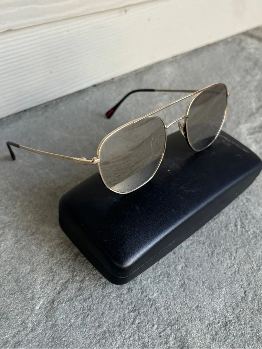Prada SPS56S Fashion Pilot Sunglasses - Picture 1 of 7